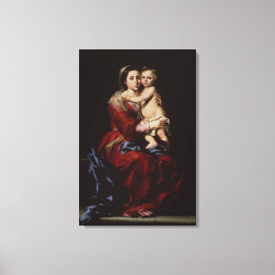 The Virgin of the Rosary, c.1650 Canvas Print