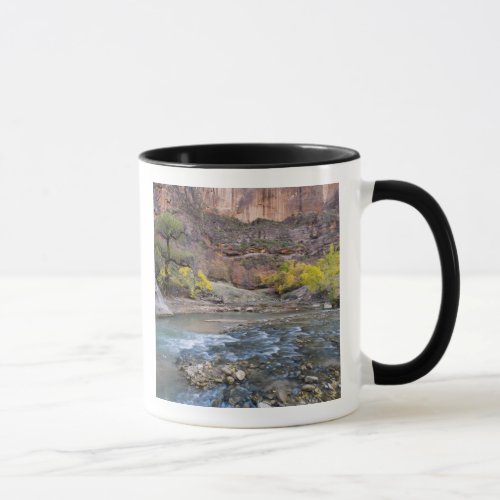 The Virgin River in autumn in Zion National Park Mug