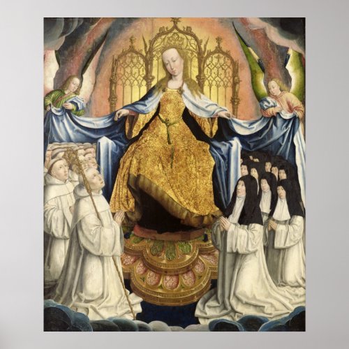 The Virgin Sheltering the Order of Citeaux Poster