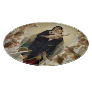 The Virgin with Angels, 1900 Cutting Board