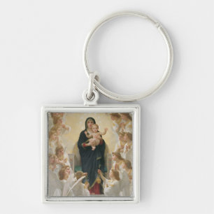 The Virgin with Angels, 1900 Keychain