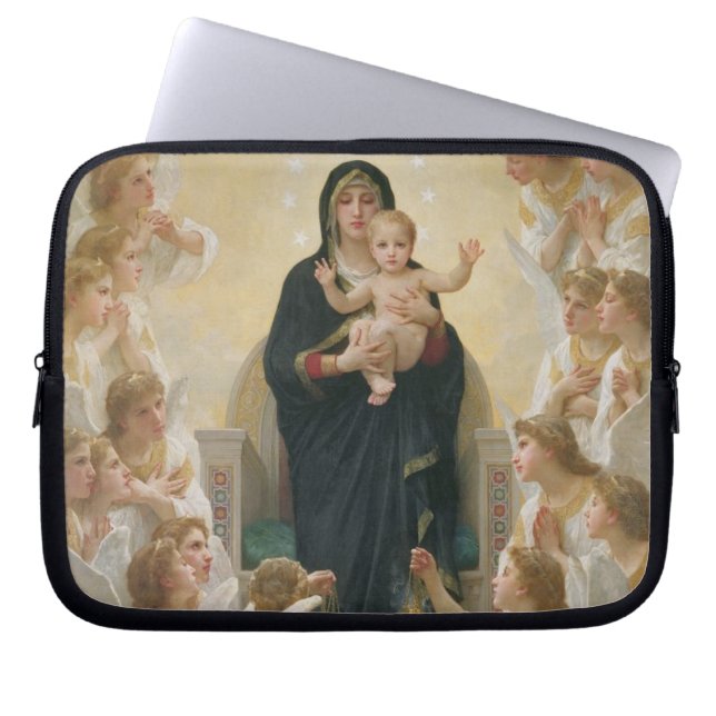 The Virgin with Angels, 1900 Laptop Sleeve (Front)