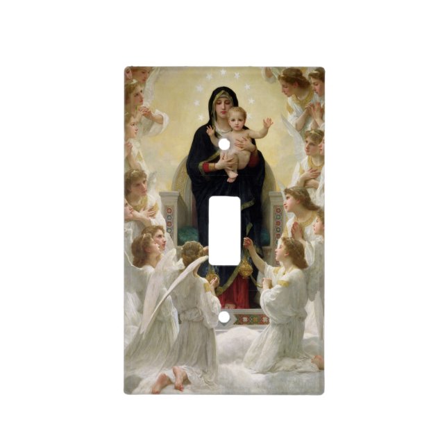 The Virgin with Angels, 1900 Light Switch Cover (Front)