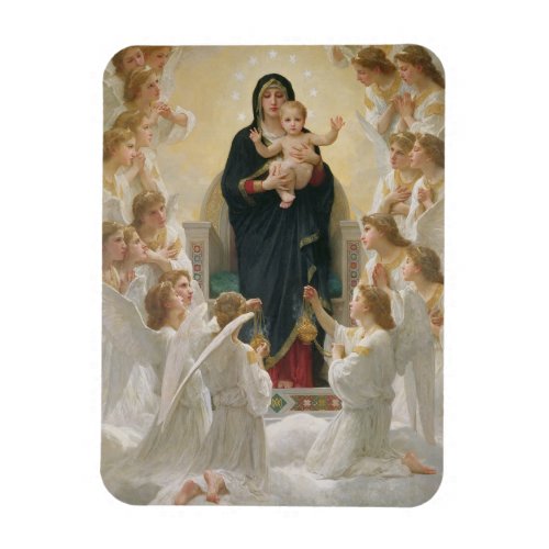 The Virgin with Angels 1900 Magnet