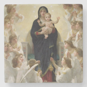 The Virgin with Angels, 1900 Stone Coaster