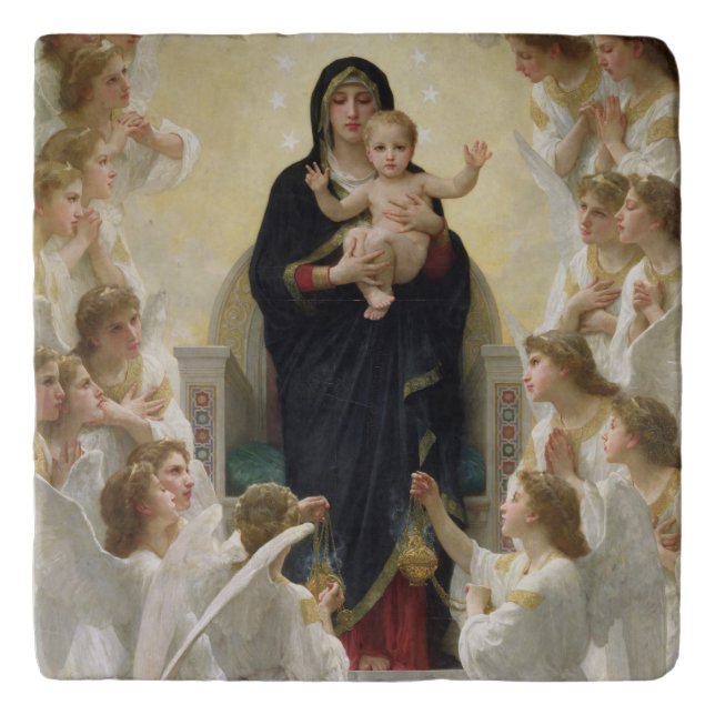 The Virgin with Angels, 1900 Trivet (Front)