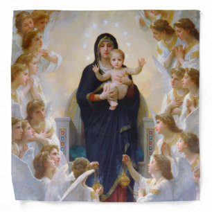 The Virgin with Angels, Bouguereau Bandana