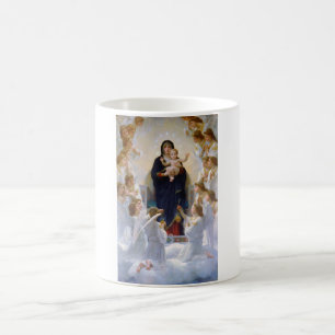 The Virgin with Angels, Bouguereau Coffee Mug