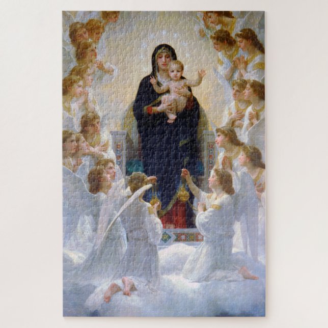 The Virgin with Angels, Bouguereau Jigsaw Puzzle (Vertical)