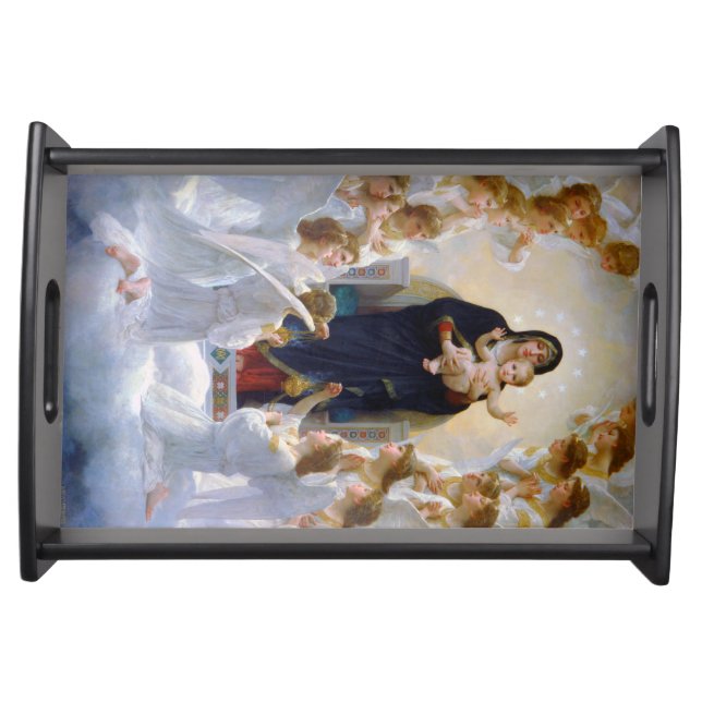 The Virgin with Angels, Bouguereau Serving Tray (Front)