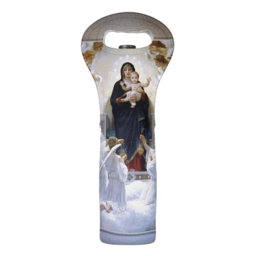 The Virgin with Angels by William Bouguereau Wine Bag