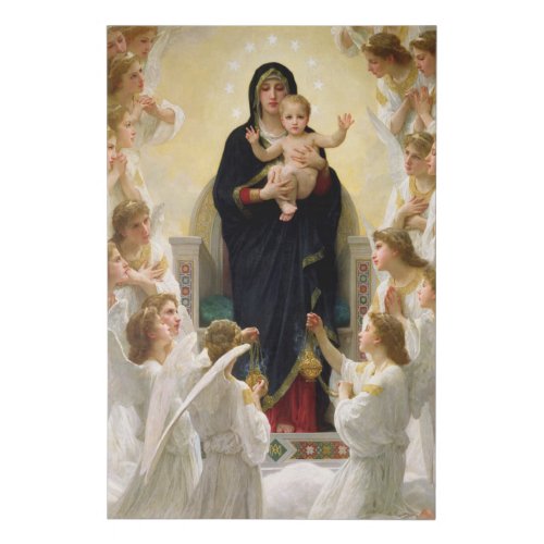 The Virgin With Angels _William_Adolphe Bouguereau Faux Canvas Print