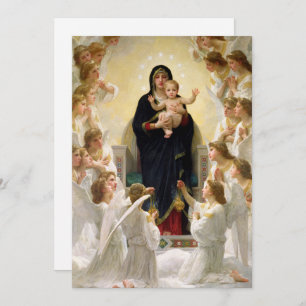 The Virgin With Angels -William-Adolphe Bouguereau Invitation