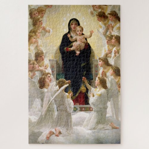 The Virgin With Angels _William_Adolphe Bouguereau Jigsaw Puzzle