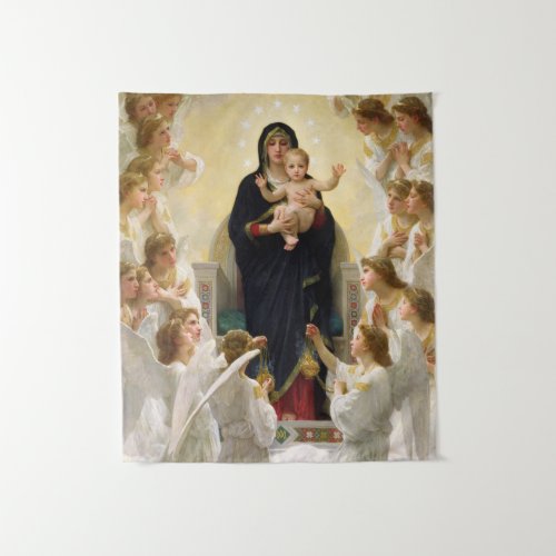 The Virgin With Angels _William_Adolphe Bouguereau Tapestry