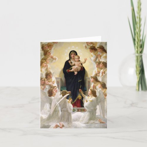 The Virgin With Angels _William_Adolphe Bouguereau Thank You Card