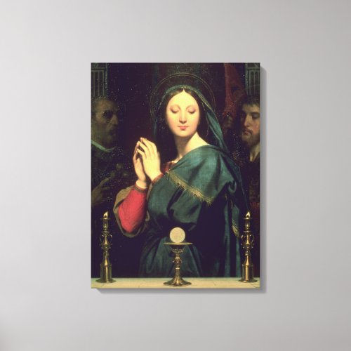 The Virgin with the Host 1841 Canvas Print