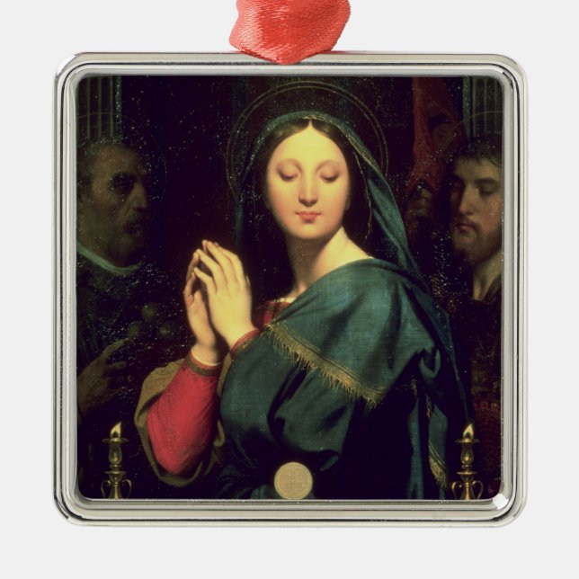 The Virgin with the Host, 1841 Metal Ornament (Front)