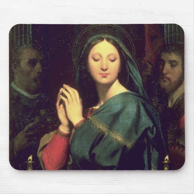 The Virgin with the Host, 1841 Mouse Pad (Front)