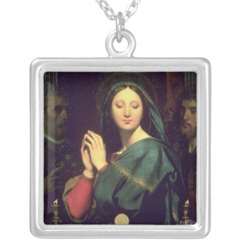 The Virgin with the Host 1841 Silver Plated Necklace