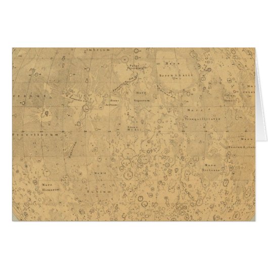 The visible side of the moon surface map cards (Front Horizontal)