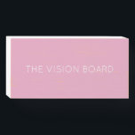 THE VISION BOARD Modern Home Office Art Wooden Box Sign<br><div class="desc">THE VISION BOARD Modern Home Office Art Wooden Box Sign is the perfect home office decoration or gift for the friend who is an entrepreneur and has a home office that needs a fun modern touch. You will love these funny motivational modern home office wall signs, to get your day...</div>