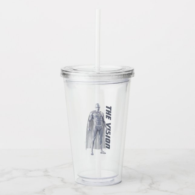 The Vision Character Art Acrylic Tumbler (Front)