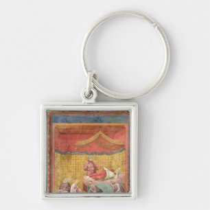 The Vision of Pope Gregory IX 1297-99 Keychain