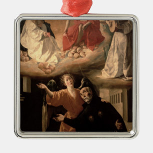 The Vision of St. Alphonsus Rodriguez Metal Ornament