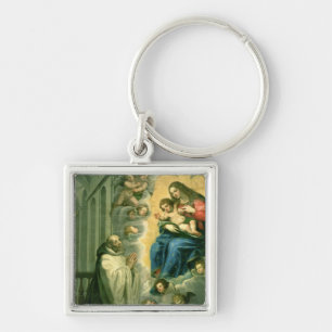 The Vision of St. Bernard, 1634 Keychain