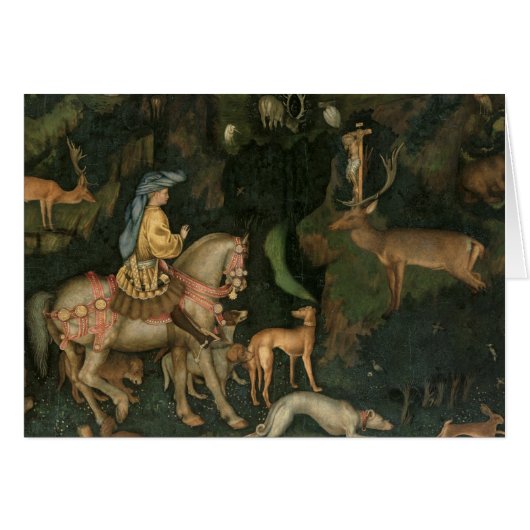 The Vision of St. Eustachius, c.1438-42 Cards (Front Horizontal)