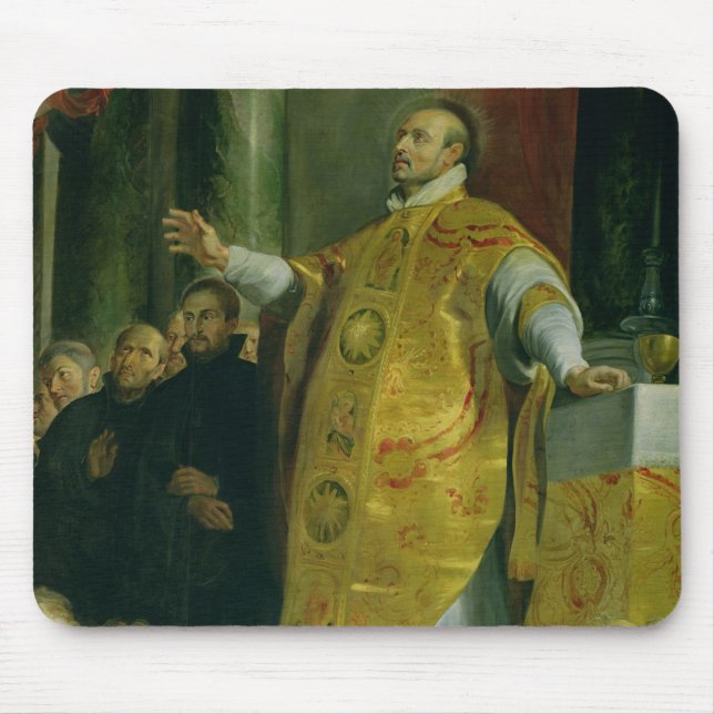 The Vision of St. Ignatius of Loyola Mouse Pad (Front)
