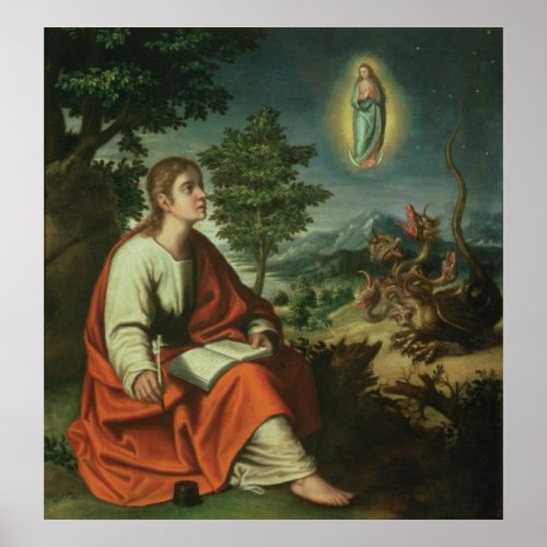 The Vision of St John the Evangelist on Patmos Poster