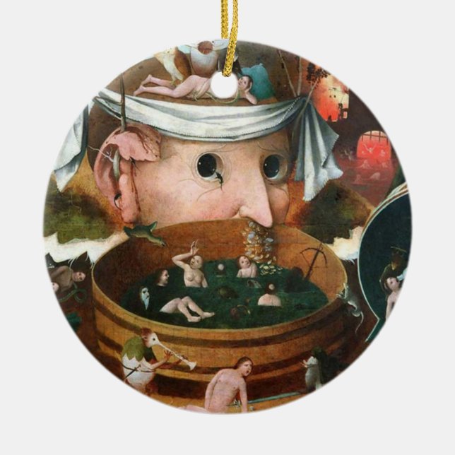 The Vision Of Tondal - Hieronymus Bosch Ceramic Ornament (Front)