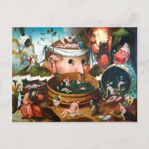The Vision of Tondal  Hieronymus Bosch  Postcard