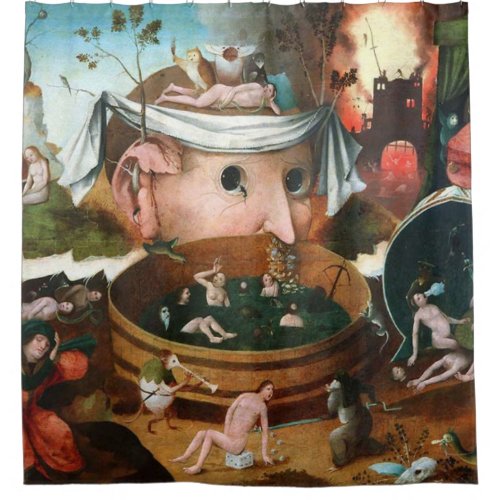 The Vision Of Tondal _ Hieronymus Bosch Shower Curtain