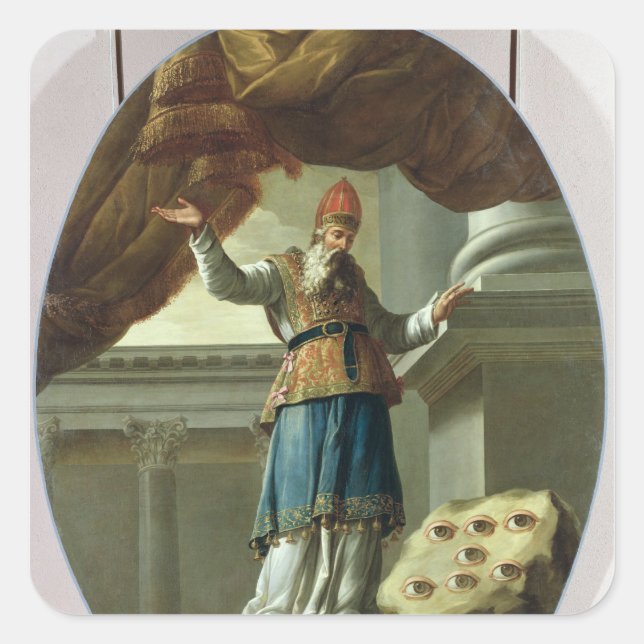 The Vision of Zechariah Square Sticker (Front)