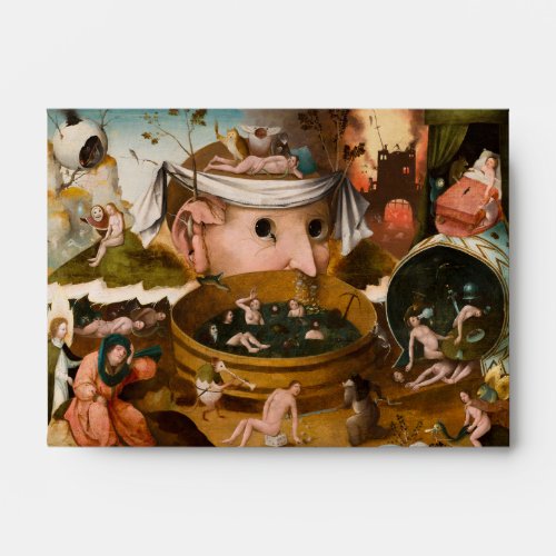 The Visions of Tondal 1479 by Hieronymus Bosch Envelope