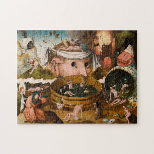 The Visions of Tondal 1479 by Hieronymus Bosch Jigsaw Puzzle