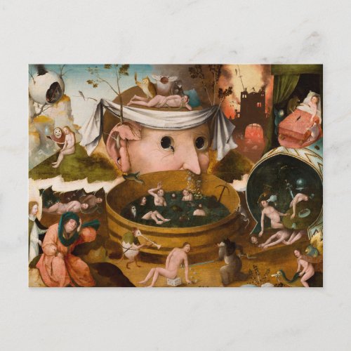The Visions of Tondal 1479 by Hieronymus Bosch Postcard