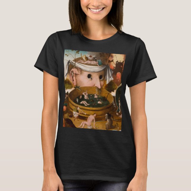 The Visions of Tondal, 1479 by Hieronymus Bosch T-Shirt (Front)