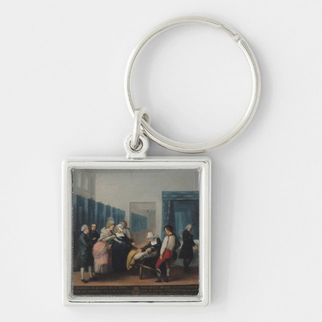 The Visit of Monsieur and Madame Necker Keychain (Front)