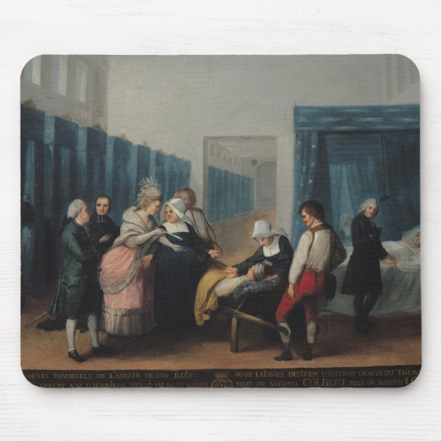 The Visit of Monsieur and Madame Necker Mouse Pad (Front)