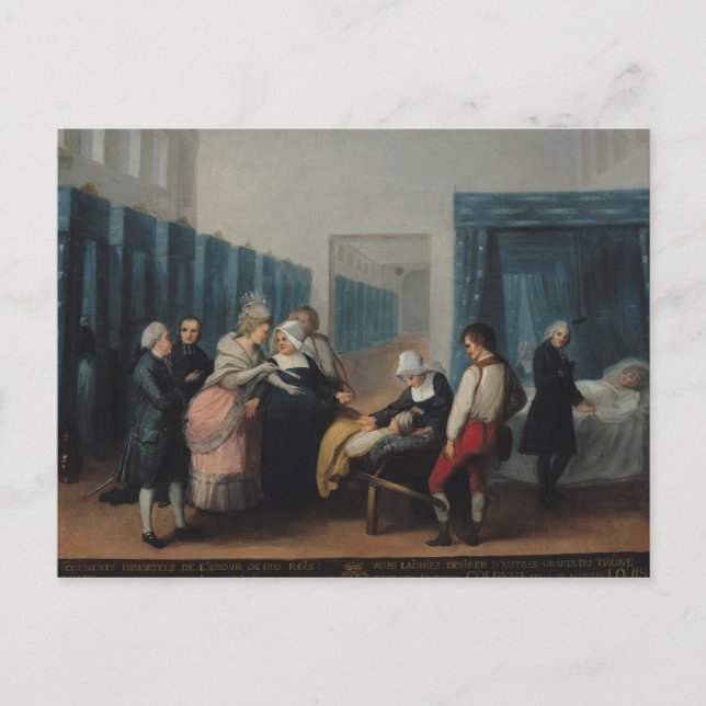 The Visit of Monsieur and Madame Necker Postcard (Front)