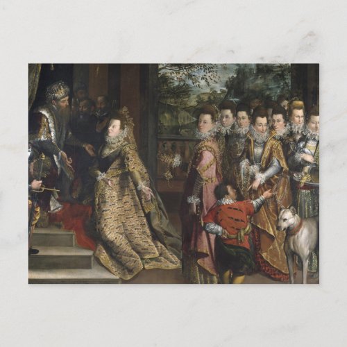 The Visit of Queen Sheba by Lavinia Fontana Postca Postcard