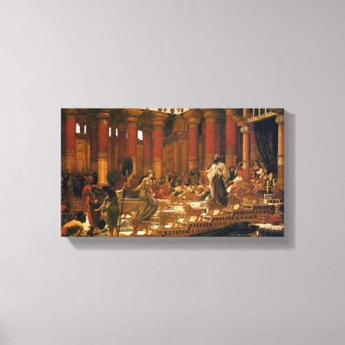 The Visit Of The Queen Of Sheba To King Solomon Canvas Print