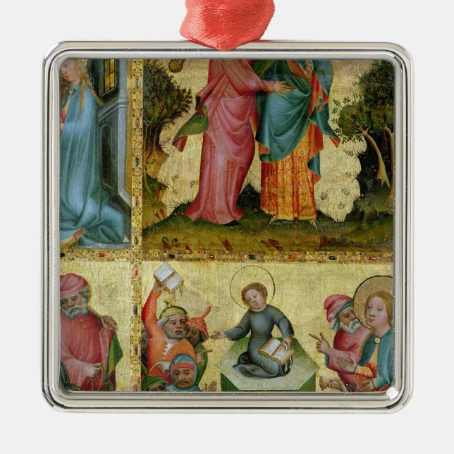 The Visitation and the Dispute with Doctors Metal Ornament (Front)