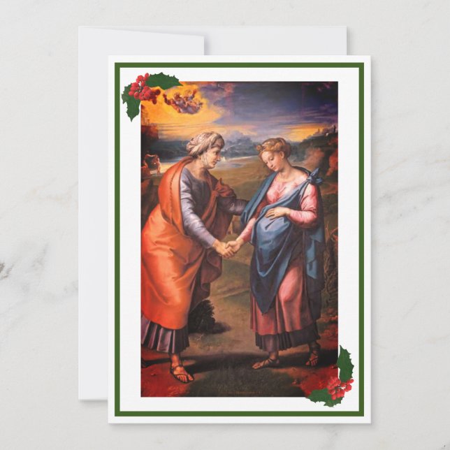 The Visitation Catholic Christmas Card (Front)