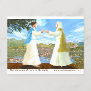 The Visitation  of Mary To Elizabeth Postcard