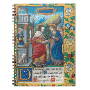 The Visitation of St Elizabeth Medieval Manuscript Notebook